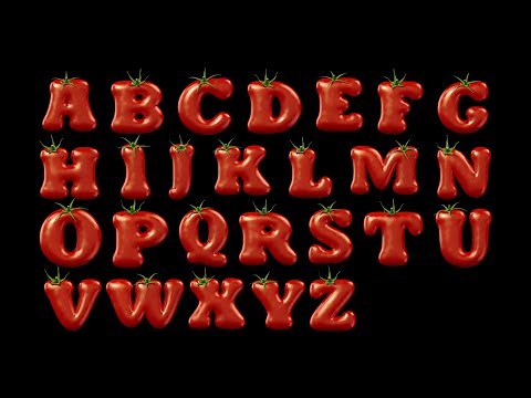 Fun ABC Song with Tomatoes Letters for Preschoolers | Learn English Alphabet Song for Kids