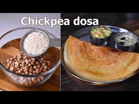 Chickpea dosa | Super Healthy Protein Rich Breakfast Recipe | Kabuli chana dosa