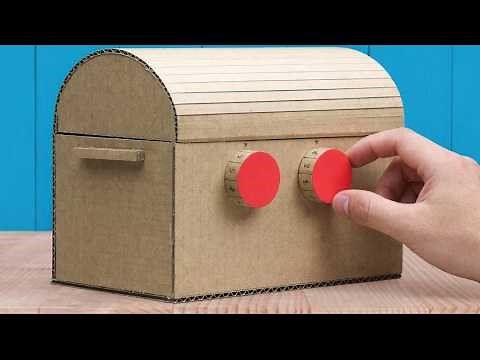 how to make treasure chest | DIY Cardboard Locker #diy #craft #lockers