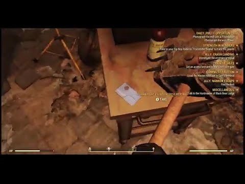 Fallout 76 - Hornwright Estate Key Card Location