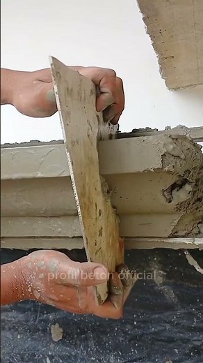concrete profile molding process #satisfying #diy #profile