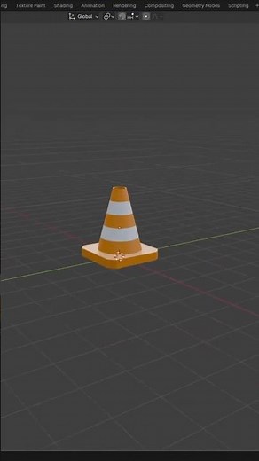 Model a Traffic Cone in Blender Beginner Tutorial (Clean Topology Trick)