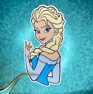 Elsa Sticker | Frozen | Waterproof Vinyl Sticker - Etsy Australia