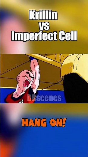 Krillin VS Imperfect Cell. #dragonball #dragonballz #krillin #cellsaga #cell