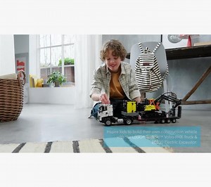 LEGO Technic 42175 Volvo FMX Truck & EC230 Electric Excavator Construction Set