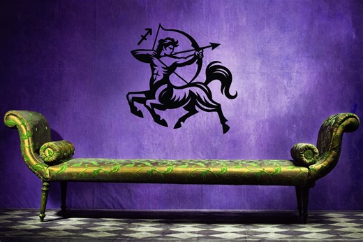 Sagittarius Wall Decal, Centaur Archer Silhouette, Zodiac Sign Decor, Astrology Wall Art, Horoscope Symbol, Archer Design - Etsy