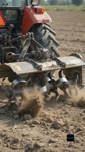 How a Tractor's Spinning Blades Turn Hard Soil Into Fine Tilth #nextgentech #applyinnovation