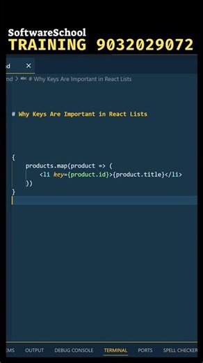 Why Keys Are Important in React Lists 🔑 | React Interview Question