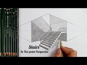 How to Draw Stairs In Two Point Perspective