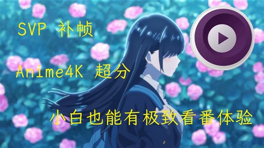 小白3分钟用上mpv，集成补帧超分极简个人配置分享，看番必备神器