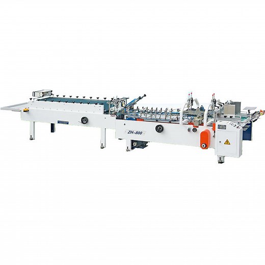 [Hot Item] Zh-800 Automatic Box Folder Gluer Machine Carton Box Folding and Gluing Machine