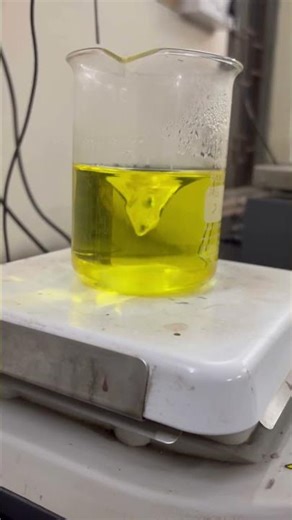 Beautiful vortex made by magnetic stirrer #experiment #research #iit #study