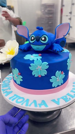 stitch themed cake#cake #cake #cakeseries #themedcake
