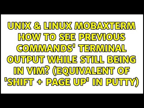 MobaXterm: How to see previous commands' terminal output while still being in VIM? (Equivalent...
