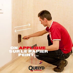 Voici notre astuce pour décoller un papier peint facilement : avec Dissoucol, pas de prise de tête et votre pièce est prête pour une nouvelle déco ! | Quelyd et Sader