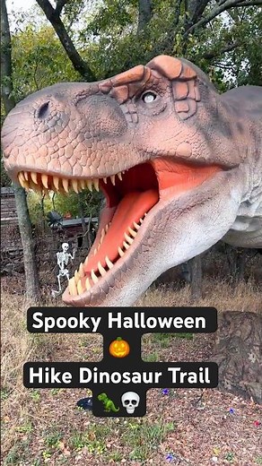 Spooky Halloween Hike on Dinosaur Trail 🦖💀 Skeletons, Shadows & Trailhead Scenery! #HalloweenHike