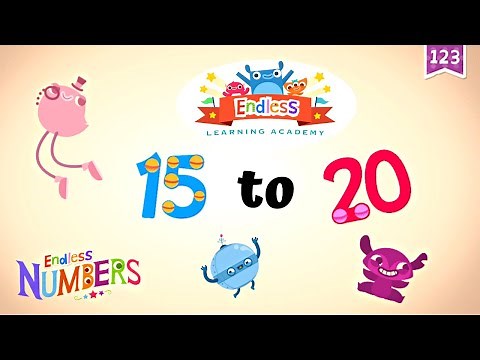 Endless Numbers 15 - 20 | Meet Number Fifteen to Twenty | Fun Learning for Kids