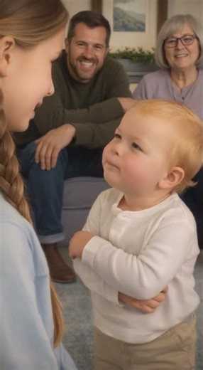 You Tricked Me Dad… Tiny Brother Lectures #shorts #funny #family #brother #dad #kids