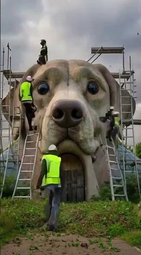 Abandoned Dog-Shaped Building Transforms Into Luxury Mansion | Incredible Construction Timelapse