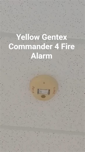 Yellow Gentex Commander 4 Fire Alarm Ceiling Horn Strobe #firealarm
