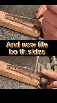 #Filework on a #Damascus Blade. #knife #hunting #knifemaking