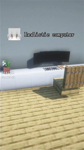 Minecraft Realistic Computer #minecraft #minecraftbuilding #gaming