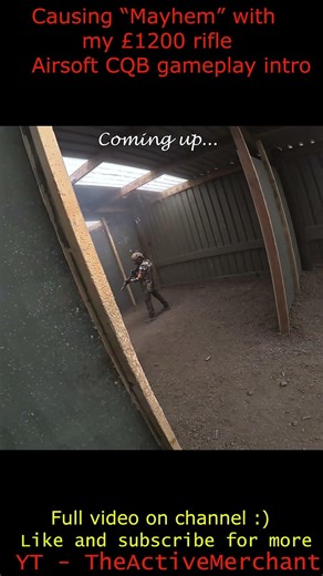 Causing “Mayhem” with my £1200 rifle Airsoft CQB gameplay intro