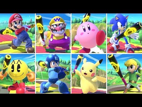 All Character's Home-Run Bat Swing in Super Smash Bros. Ultimate