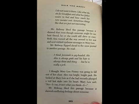 Walk Two Moons Chapter 31