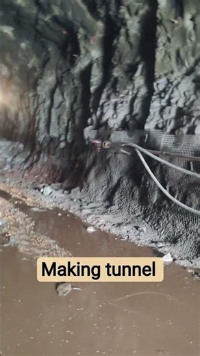 tunnel of making work with tector jcb