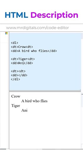 HTML description tags #htmltutorial #coding #programming