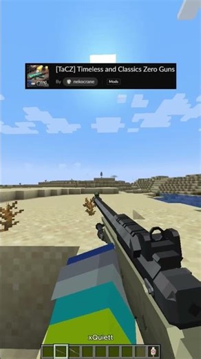 Minecraft Best Mod #minecraft #best #mods #shorts #gun