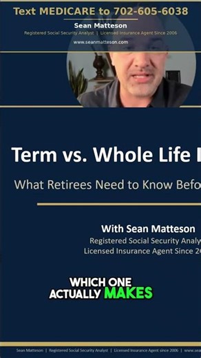 Term vs. Whole Life: The Honest Comparison #shorts