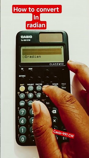 how to convert in radian#casio ##scientific #calculator #991 CW