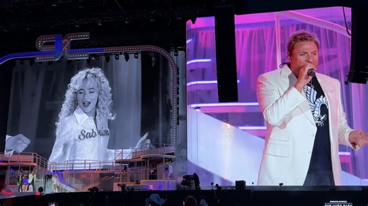 Sabrina Carpenter Howls With Duran Duran's Simon Le Bon & John Taylor At BST Hyde Park