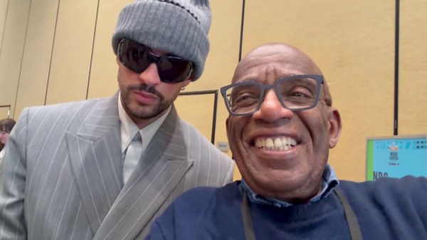 Al Roker Meets NFL Legends, Bad Bunny Ahead of Super Bowl