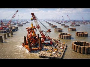 Padma Bridge underwater pile cage drop is insane. Bridge construction & mega engineering