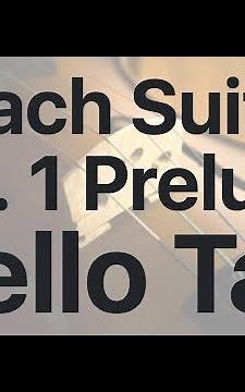Learn Bach Suite No. 1 Prelude on Cello - How to Play Tutorial