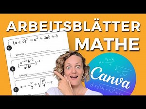 Arbeitsblätter mit mathematischen Formeln in Canva erstellen | Genialer Trick für Lehrer & Studenten