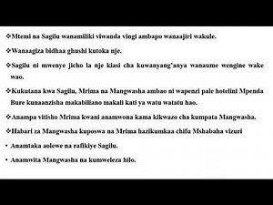 UCHAMBUZI WA RIWAYA YA NGUU ZA JADI SURA YA PILI