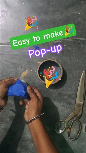 party popper 🎉 easy to make.💞🫶🥳 #bome #viral #trending