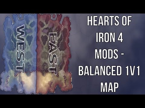 Hearts of Iron 4 Mods - Balanced 1v1 Map (TommyKay Esports HOI4 Mod)