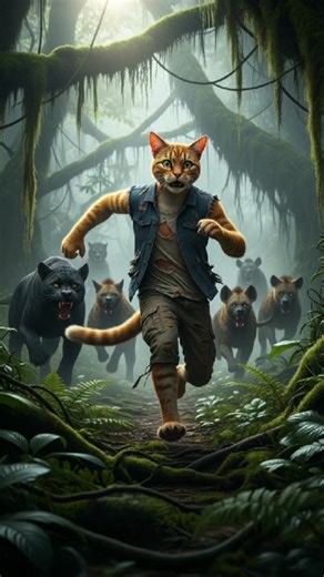 The Survival Journey of a Humanoid Cat 🐱🔥 | Alone in Nature