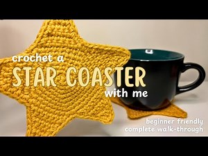 Crochet Star Coaster Tutorial - beginner friendly
