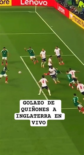 Golazo de quiñones a Inglaterra
