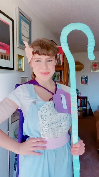 My DIY Bo Peep costume 🎀 #toystory #toystory4 #cosplay #diy #diycostume #bopeep #disney #vintagegirl #fyp #foryoupage #craft #diycosplay #vintage
