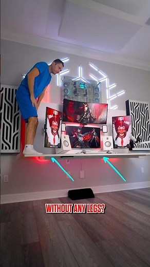 Have You Seen a Gaming Setup Float like this? #shorts