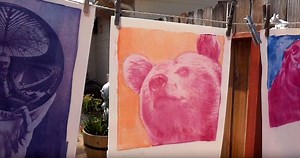 This video is about using SolarFast light-sensitive dyes to make photographic prints on paper http://www.jacquardproducts.com/solarfast.html | Jacquard Products