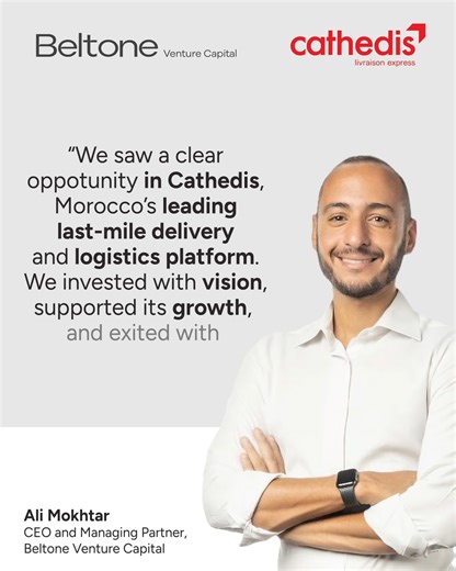 Marking its first regional exit, Beltone Venture Capital celebrates a new milestone, expanding its footprint and reaffirming its investment strength across borders. With this exit, Beltone Venture Capital achieved an impressive 100% IRR, marking its third successful exit since inception in 2023. | Beltone