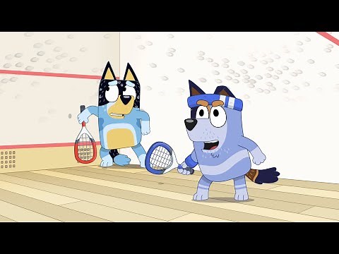 🏸 Siblings Play Squash | Bluey | Disney Kids
